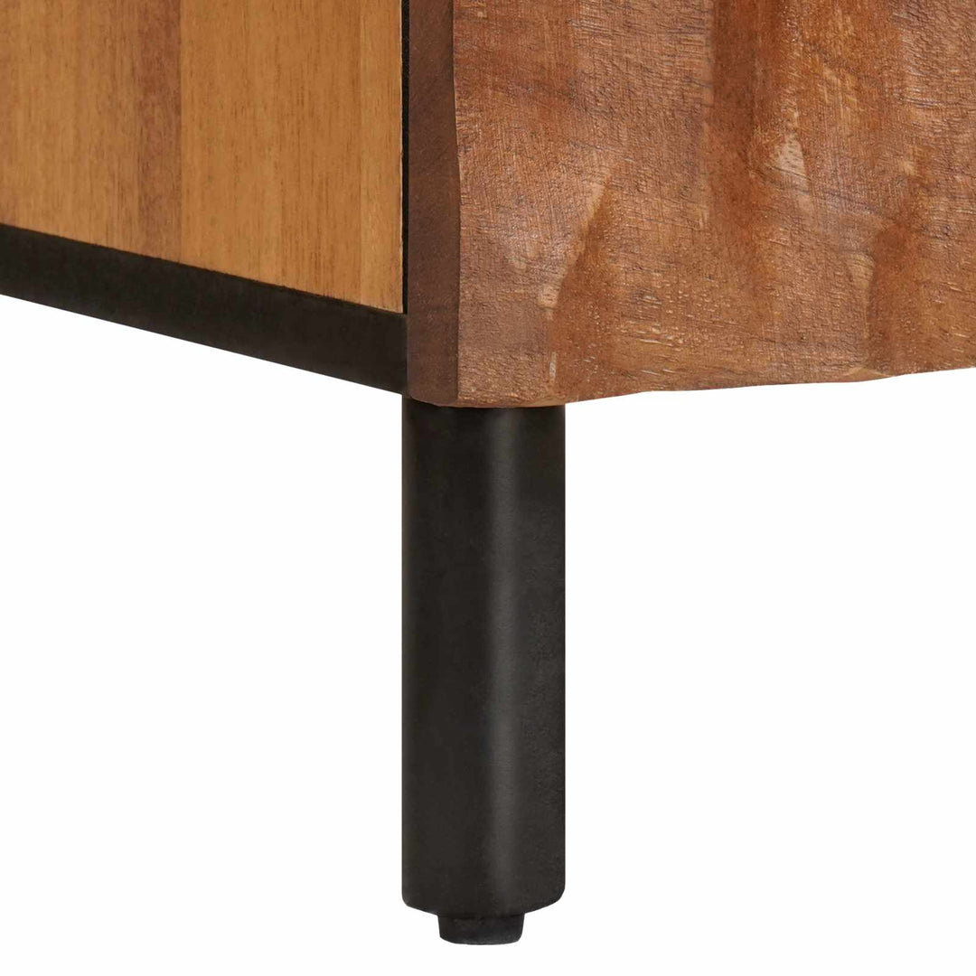 Sideboard Acacia Brun Finish 80 x 33 x 75 cm Massivt mangotræ
