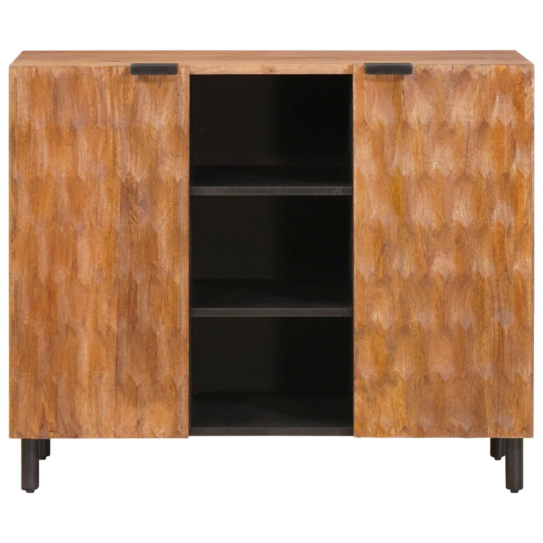 Sideboard Acacia Brun Finish 90 x 33 x 75 cm Massivt mangotræ