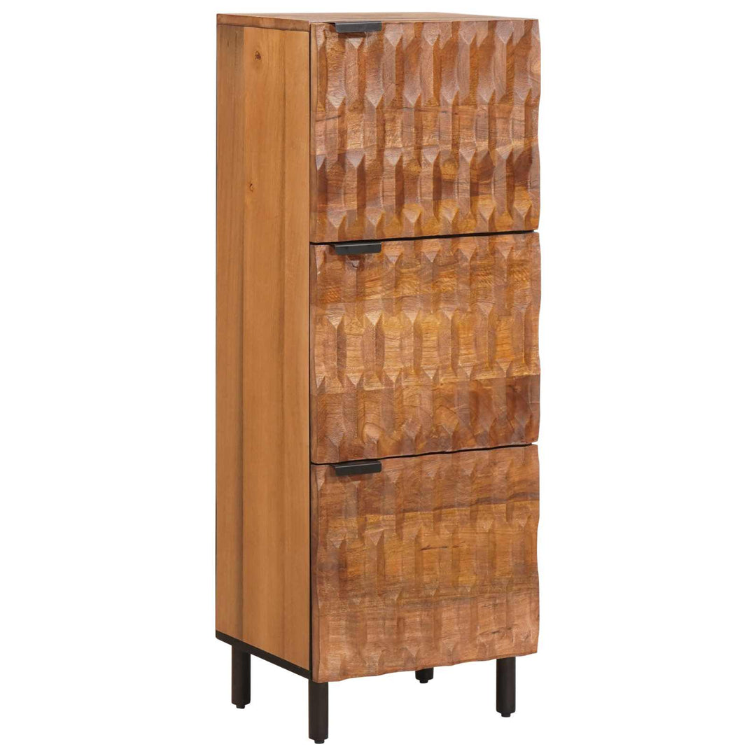 Highboard Acacia Brun Finish 40 x 33 x 110 cm Massivt mangotræ