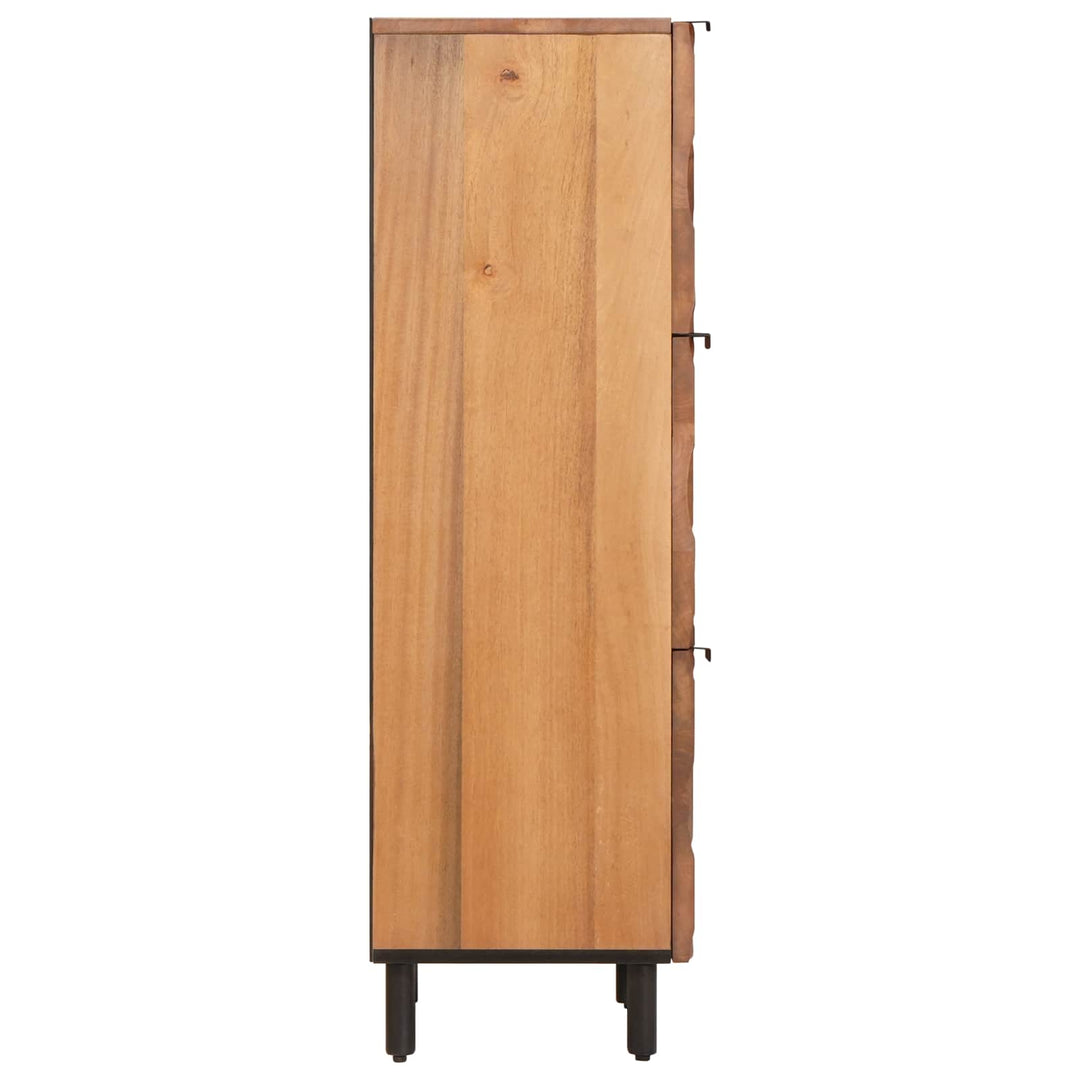 Highboard Acacia Brun Finish 40 x 33 x 110 cm Massivt mangotræ