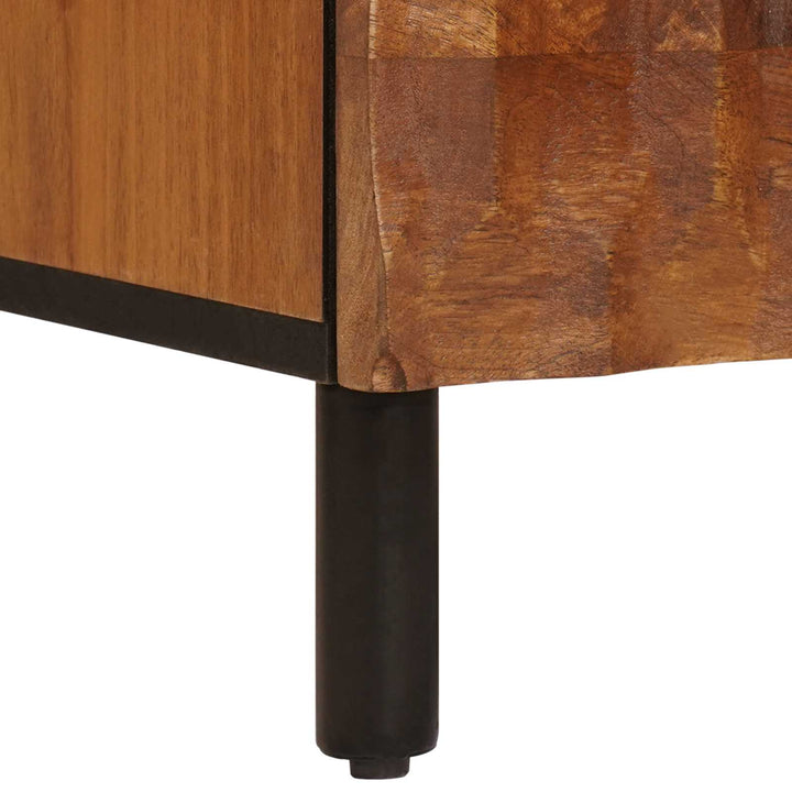 Highboard Acacia Brun Finish 60 x 33 x 100 cm Massivt mangotræ
