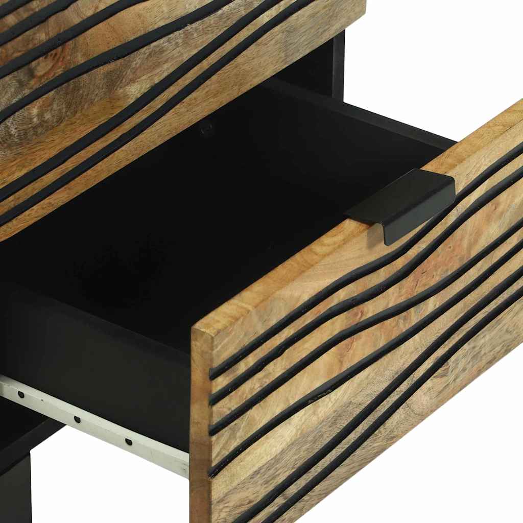 Natskab 2 pcs Naturfarvet 40 x 33 x 46 cm Konstrueret træ
