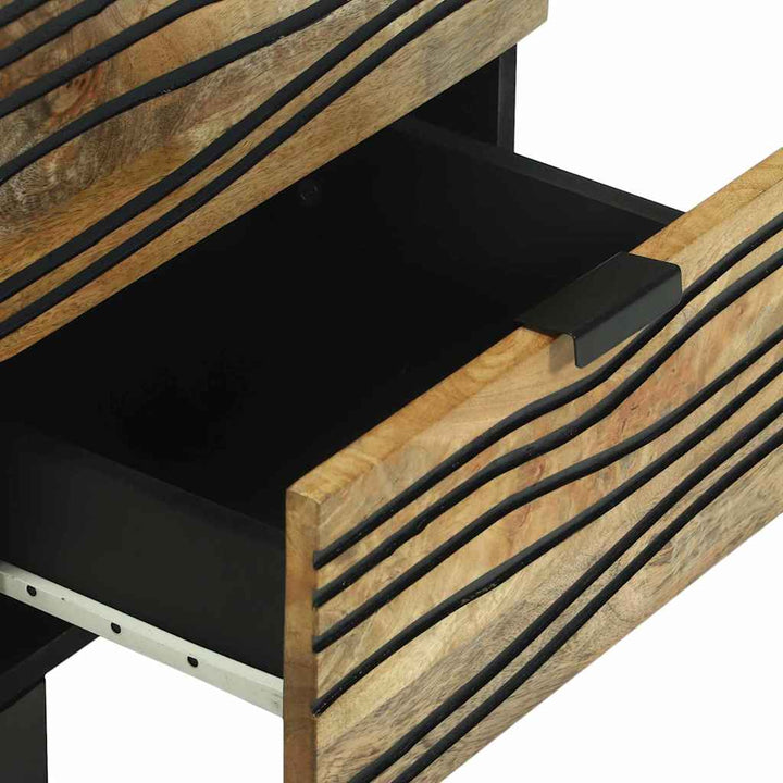 Natskab 2 pcs Naturfarvet 40 x 33 x 46 cm Konstrueret træ