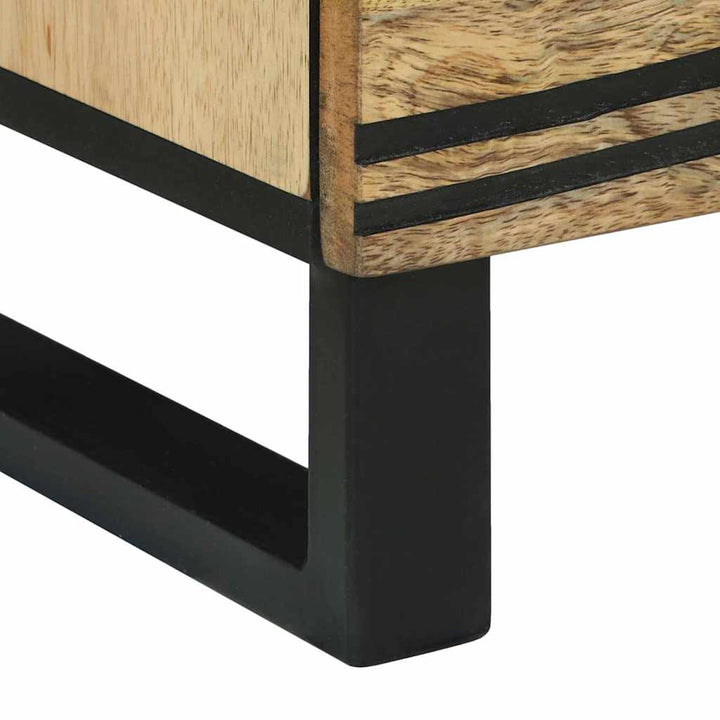 Natskab 2 pcs Naturfarvet 40 x 33 x 46 cm Konstrueret træ