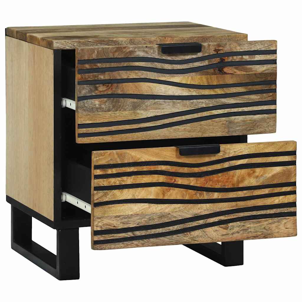 Natskab 2 pcs Naturfarvet 40 x 33 x 46 cm Konstrueret træ