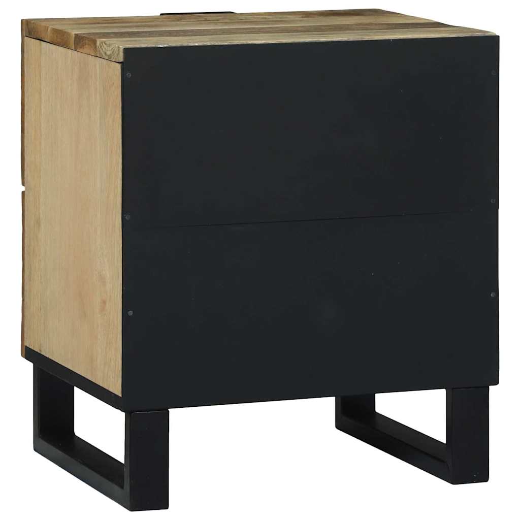 Natskab 2 pcs Naturfarvet 40 x 33 x 46 cm Konstrueret træ