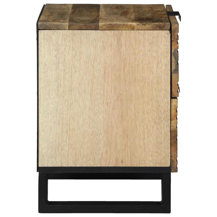 Natskab 2 pcs Naturfarvet 40 x 33 x 46 cm Konstrueret træ