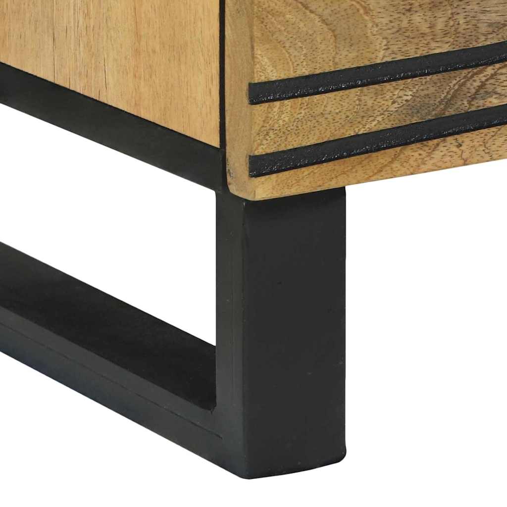 Sideboard med skuffe Brun 60 x 33.5 x 75 cm Massivt mangotræ