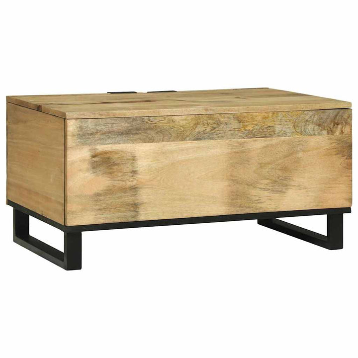 Sofabord Naturfarvet 80 x 50 x 40 cm Konstrueret træ