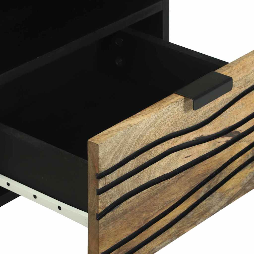 Natskab 2 pcs Naturfarvet 40 x 33 x 46 cm Konstrueret træ