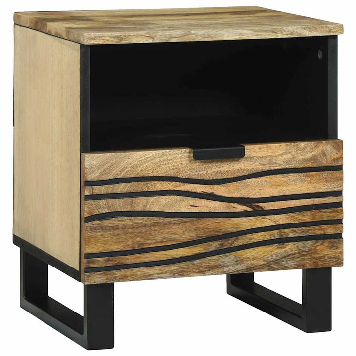 Natskab 2 pcs Naturfarvet 40 x 33 x 46 cm Konstrueret træ
