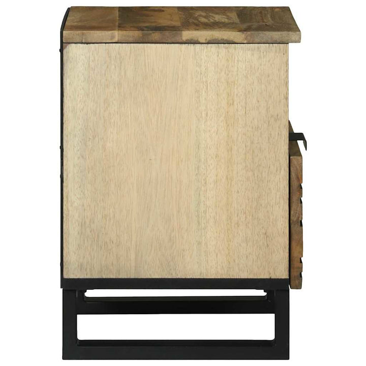 Natskab 2 pcs Naturfarvet 40 x 33 x 46 cm Konstrueret træ