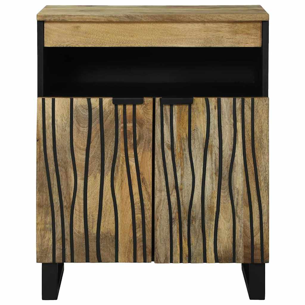 Sideboard med skuffe Brun 60 x 33 x 75 cm Massivt mangotræ