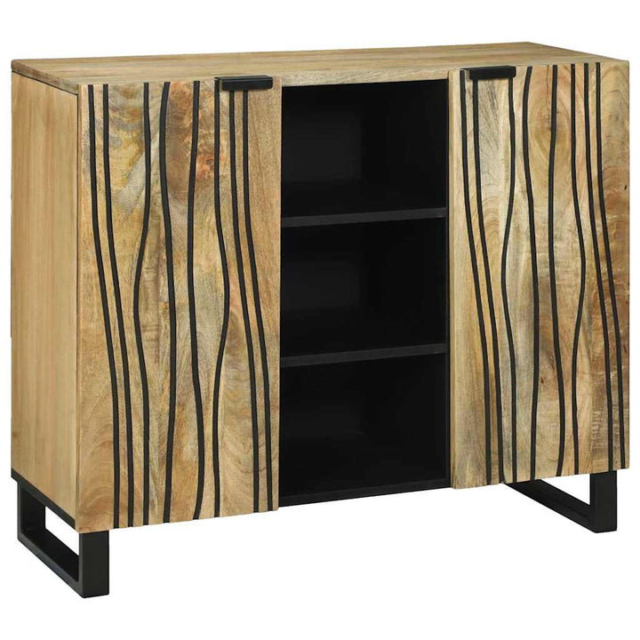 Skab Brun 90 x 33 x 75 cm Massivt mangotræ