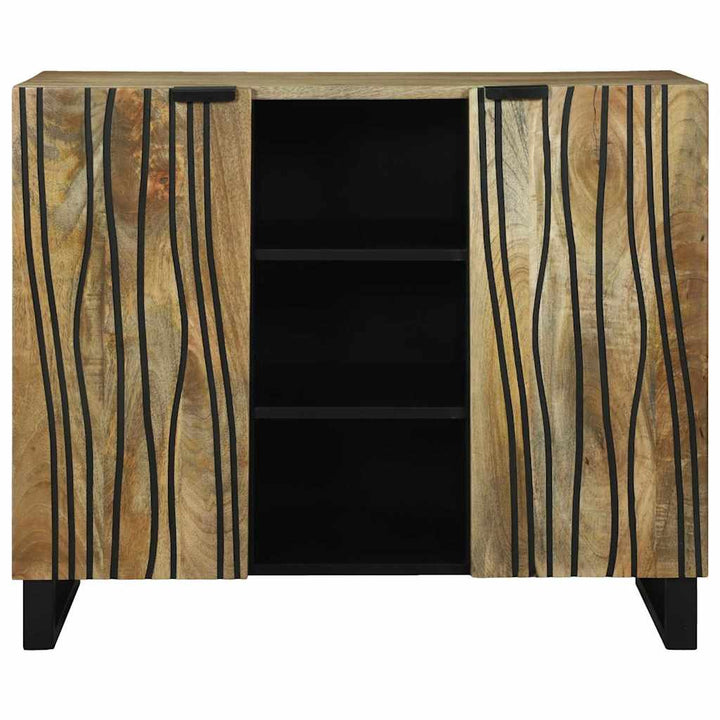 Skab Brun 90 x 33 x 75 cm Massivt mangotræ