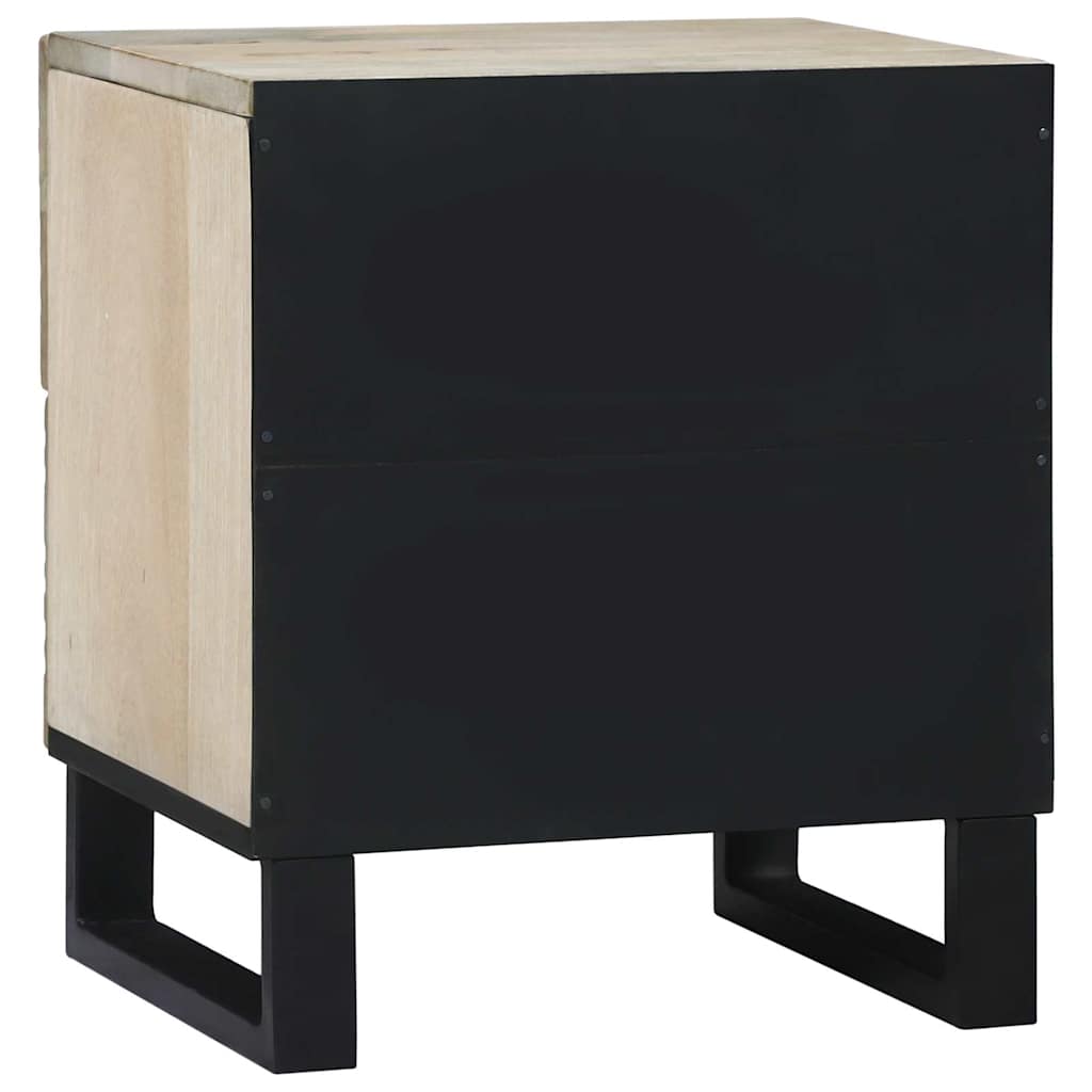 Natskab 2 pcs Hvid 40 x 33 x 46 cm Konstrueret træ