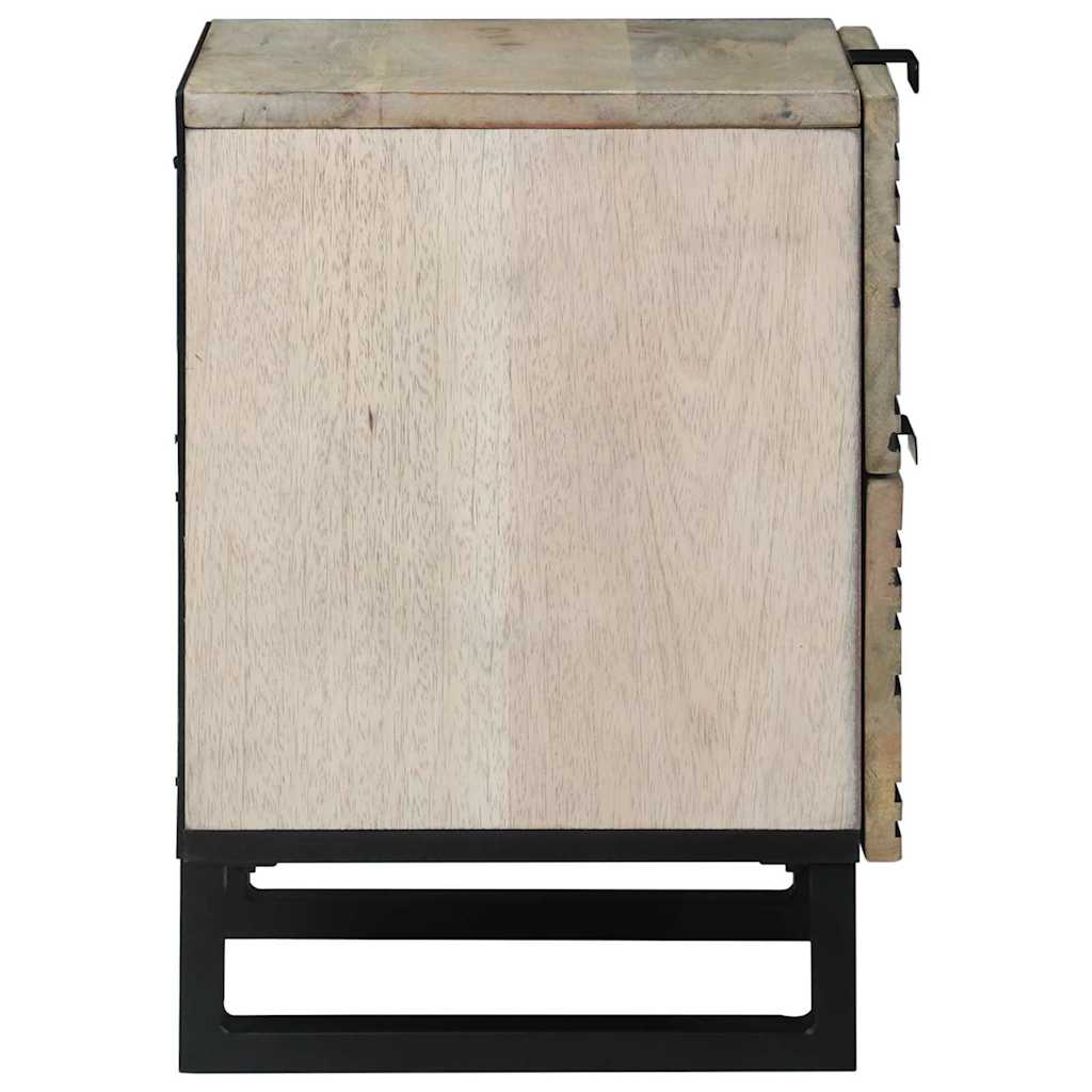 Natskab 2 pcs Hvid 40 x 33 x 46 cm Konstrueret træ