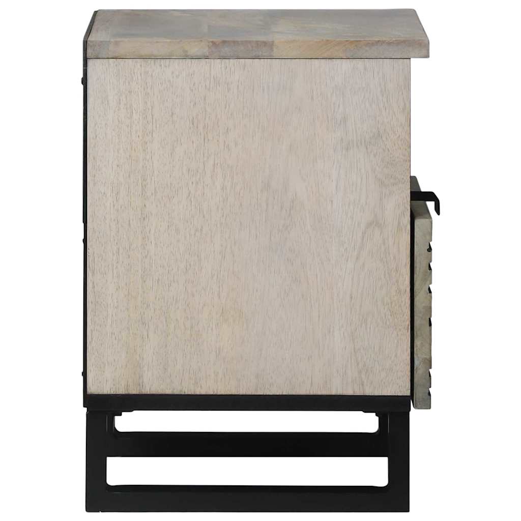 Natskab 2 pcs Hvid 40 x 33 x 46 cm Konstrueret træ