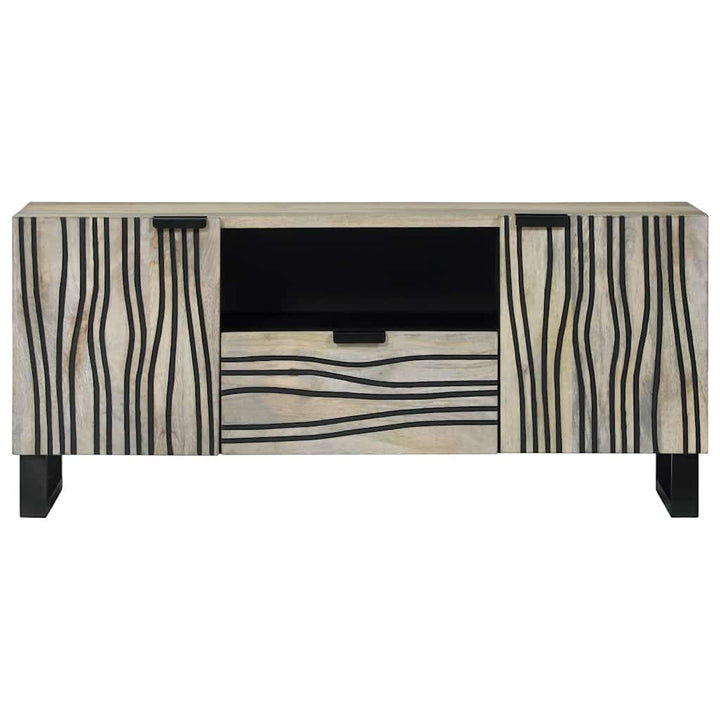 TV Enheder med skuffe Hvid 105 x 33 x 46 cm Konstrueret træ