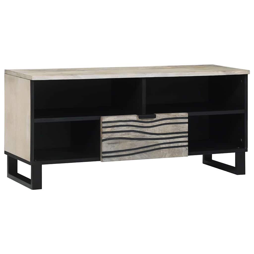 TV Enheder med skuffe Hvid 105 x 33 x 46 cm Konstrueret træ