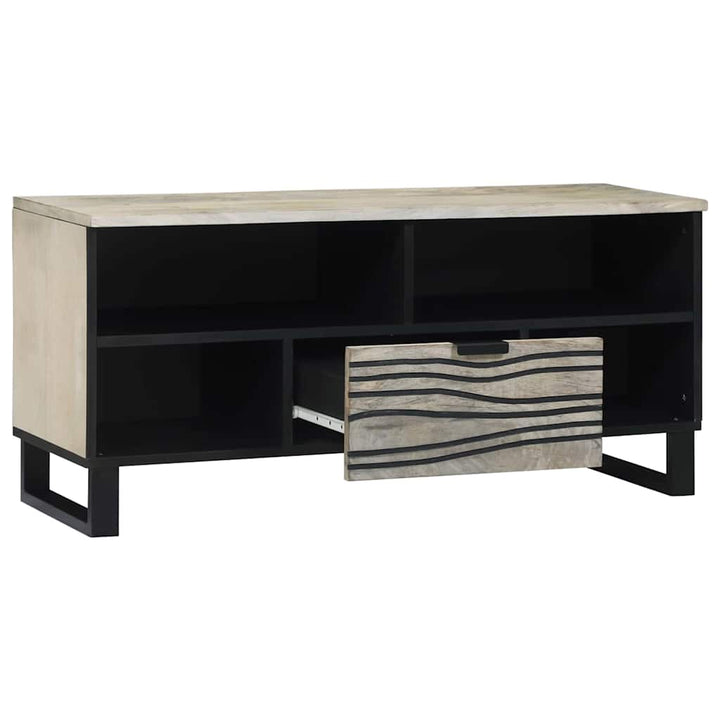 TV Enheder med skuffe Hvid 105 x 33 x 46 cm Konstrueret træ