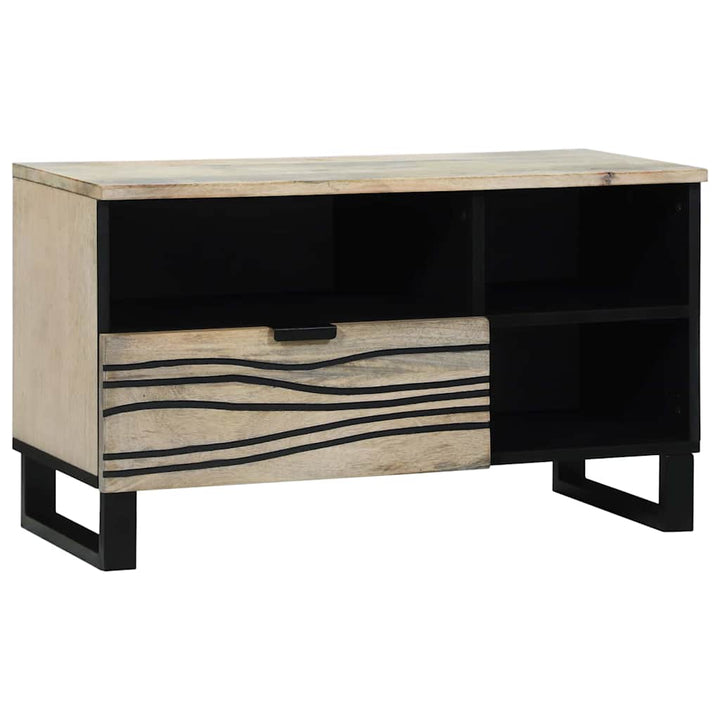 TV Enheder med skuffe Hvid 80 x 33 x 46 cm Konstrueret træ
