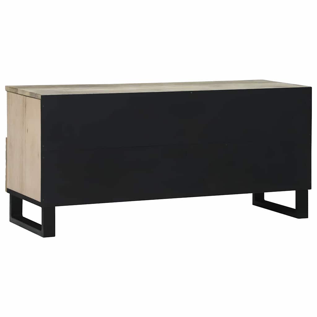 TV Enheder med skuffe Hvid 100 x 33 x 46 cm Konstrueret træ