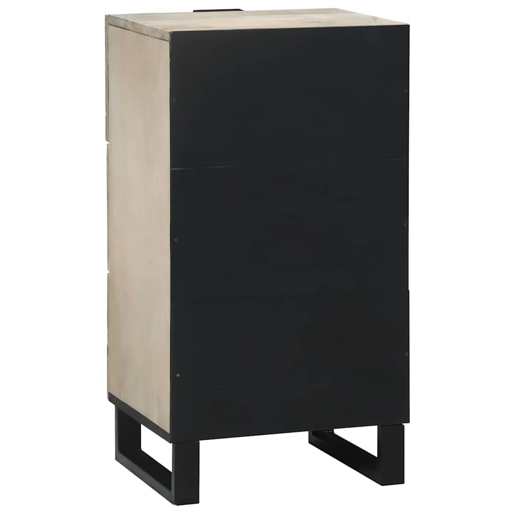 Medieopbevaringsskabe & -reoler Hvid og sort 40 x 33 x 75 cm