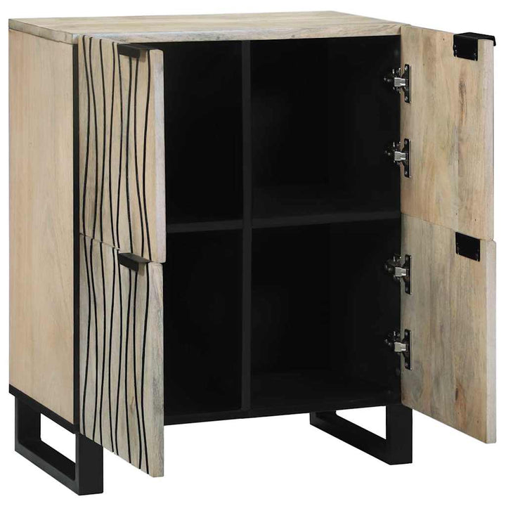 Medieopbevaringsskabe & -reoler Hvid og sort 60 x 33 x 75 cm