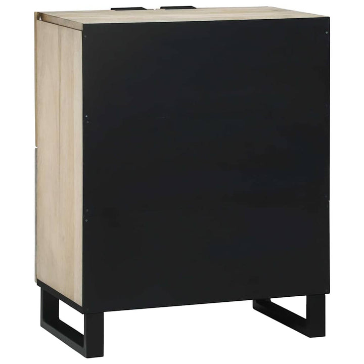 Medieopbevaringsskabe & -reoler Hvid og sort 60 x 33 x 75 cm