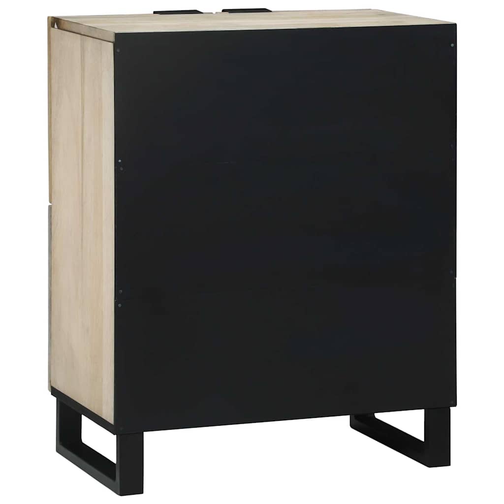 Medieopbevaringsskabe & -reoler Hvid og sort 60 x 33 x 75 cm