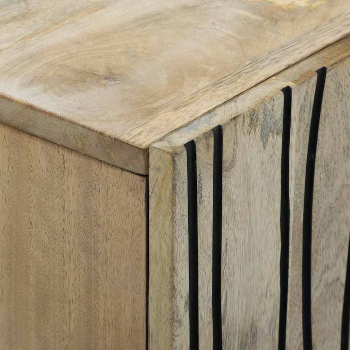 Skab Hvid 90 x 33 x 75 cm Massivt mangotræ