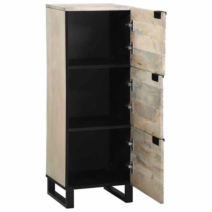 Medieopbevaringsskabe & -reoler Hvid og sort 40 x 33 x 110 cm