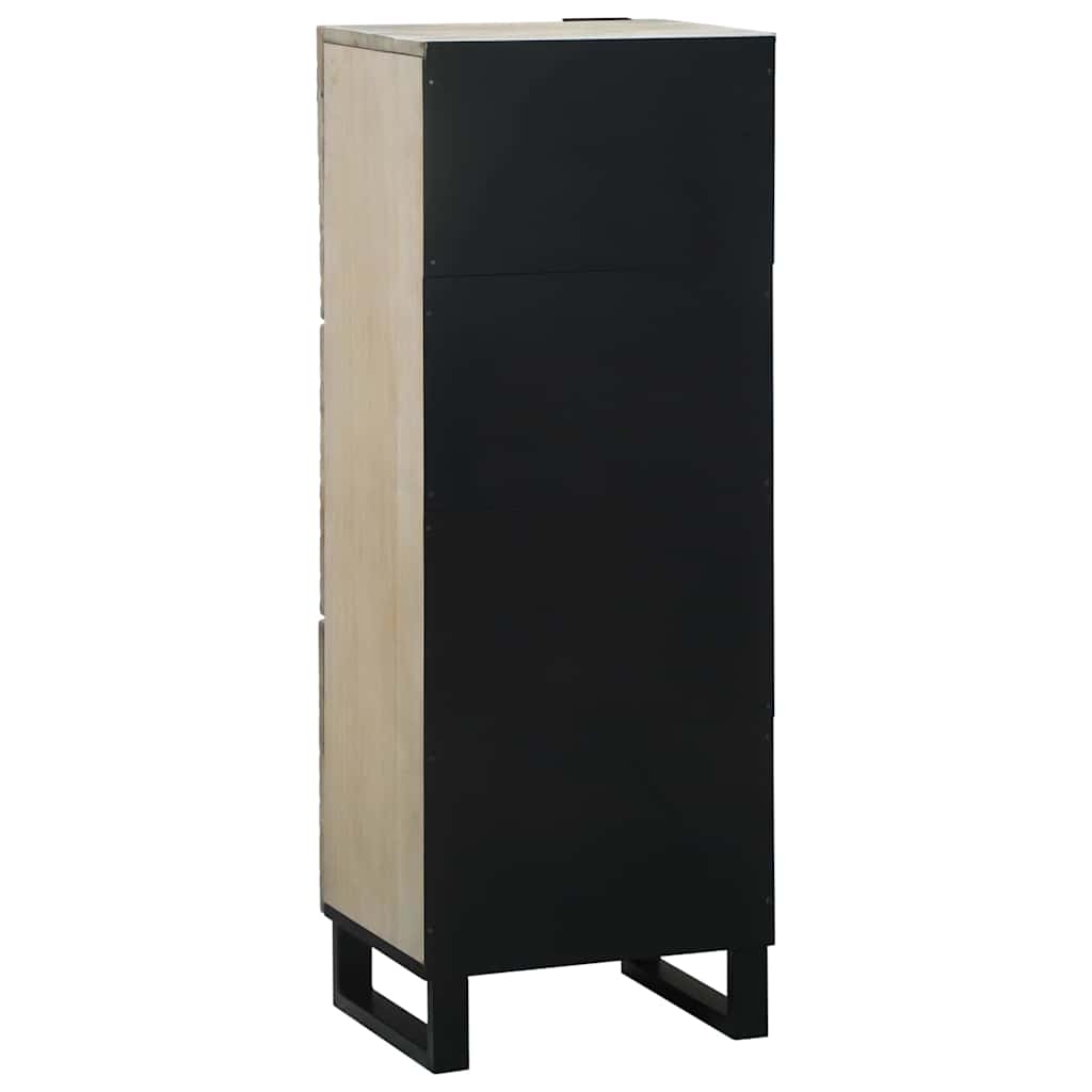 Medieopbevaringsskabe & -reoler Hvid og sort 40 x 33 x 110 cm