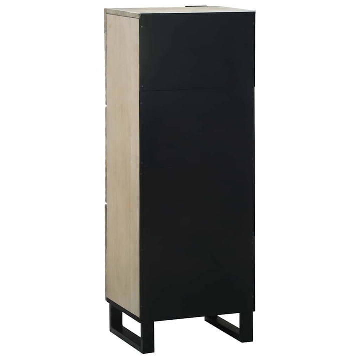 Medieopbevaringsskabe & -reoler Hvid og sort 40 x 33 x 110 cm