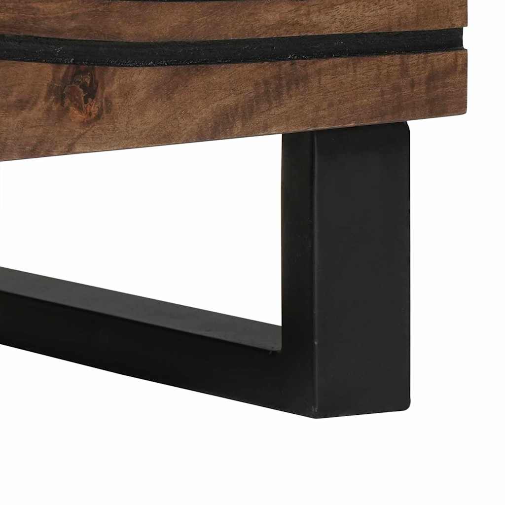 Natskab 2 pcs Valnød 40 x 33 x 46 cm Konstrueret træ