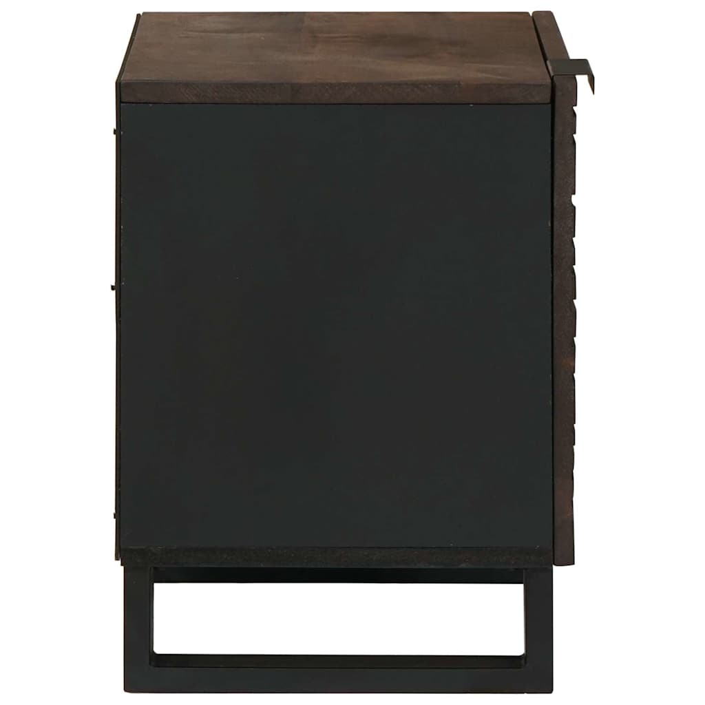 Natskab 2 pcs Valnød 40 x 33 x 46 cm Konstrueret træ