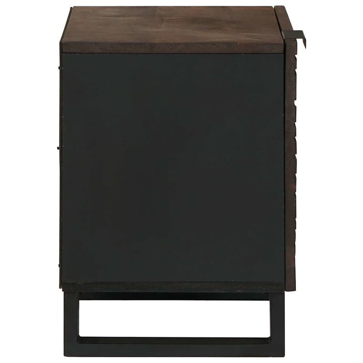 Natskab 2 pcs Valnød 40 x 33 x 46 cm Konstrueret træ