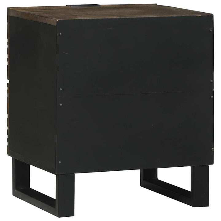 Natskab 2 pcs Valnød 40 x 33 x 46 cm Konstrueret træ