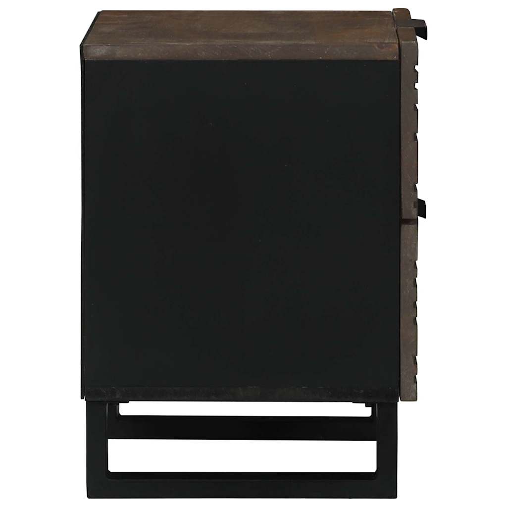 Natskab 2 pcs Valnød 40 x 33 x 46 cm Konstrueret træ