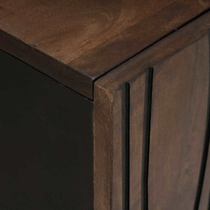 Sideboard Valnød 60 x 33,5 x 75 cm Massivt mangotræ