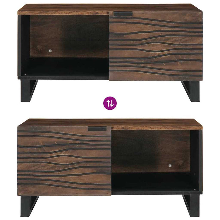 Sofabord Valnød 80 x 50 x 40 cm Konstrueret træ