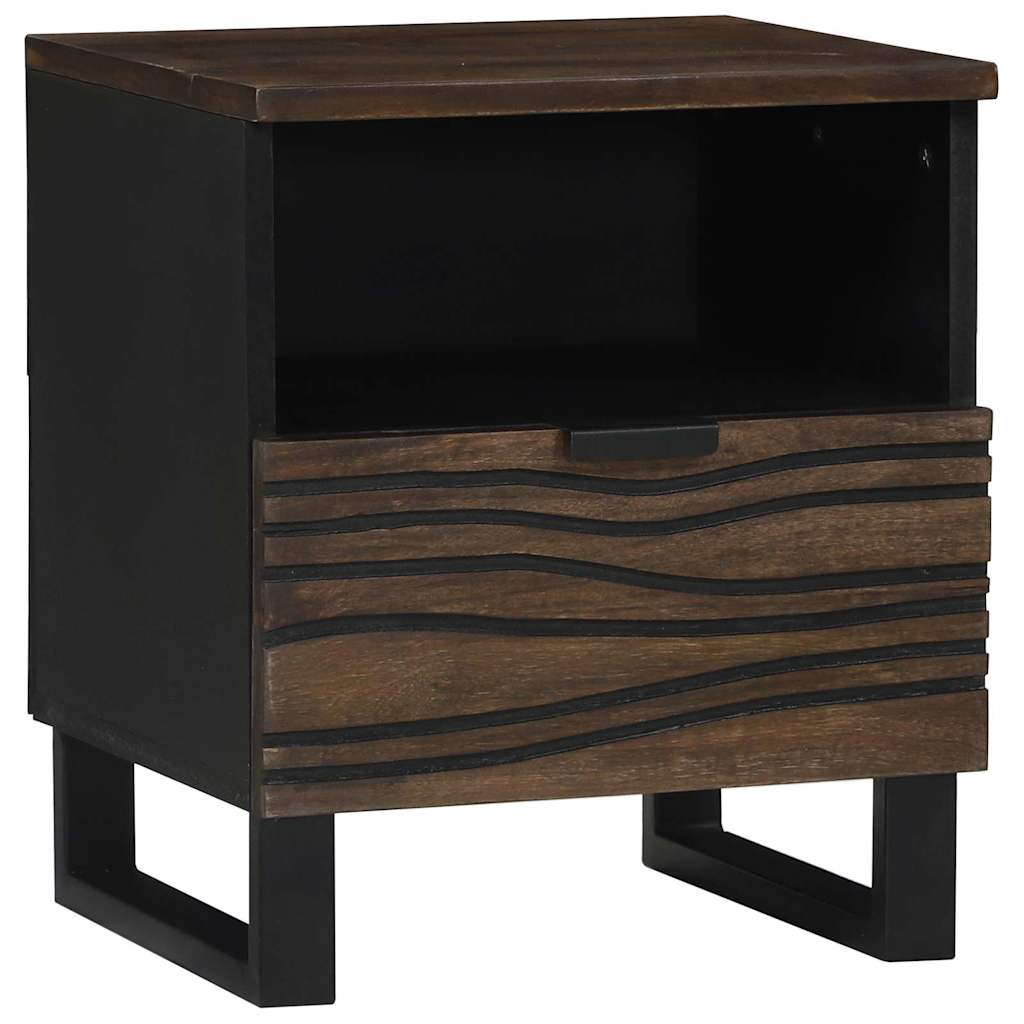 Natskab 2 pcs Valnød 40 x 33 x 46 cm Konstrueret træ