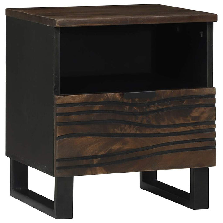 Natskab 2 pcs Valnød 40 x 33 x 46 cm Konstrueret træ