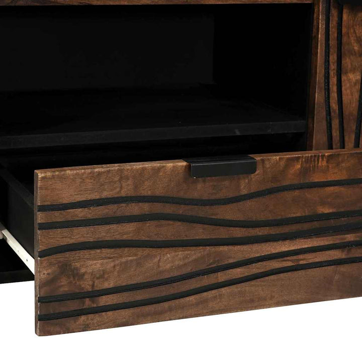 TV Enheder med skuffe Valnød 105 x 33 x 46 cm Konstrueret træ