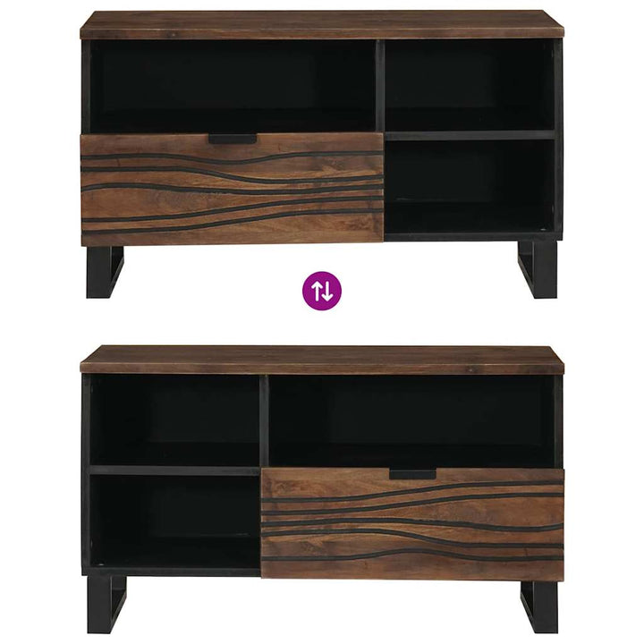 TV Enheder med skuffe Valnød 80 x 33 x 46 cm Konstrueret træ