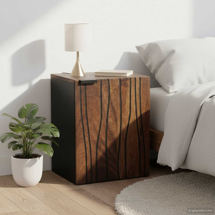 Badeværelsesskabsunder Valnød 38 x 33,5 x 48 cm Konstrueret træ