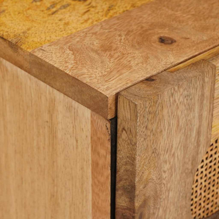Natskab 2 pcs Naturfarvet 40 x 33 x 46 cm Massivt mangotræ