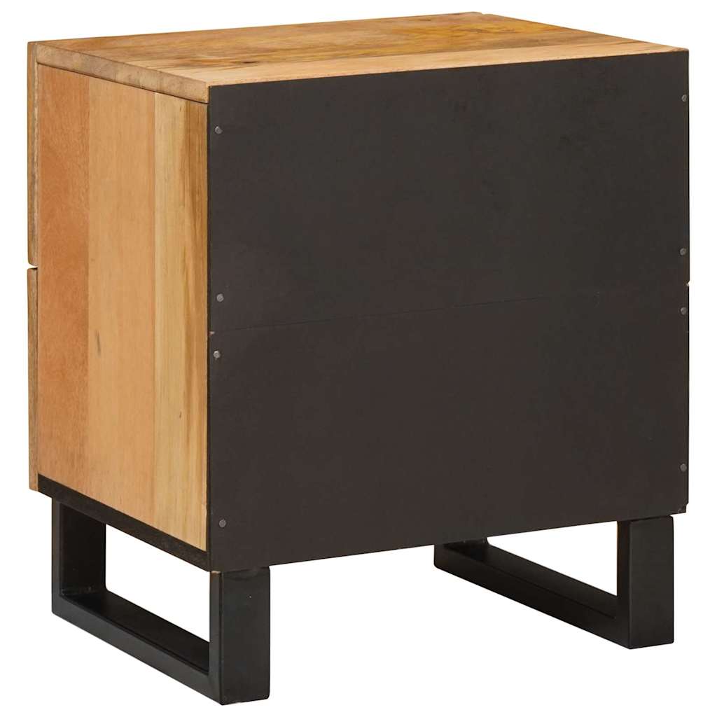 Natskab 2 pcs Naturfarvet 40 x 33 x 46 cm Massivt mangotræ
