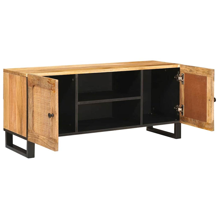 TV-skab med hylde Brun 105 x 33 x 46 cm Massivt mangotræ